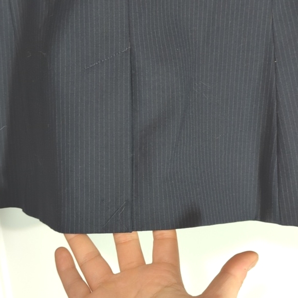 Club Monaco Black Pinstripe Blazer Fine Wool - Picture 7 of 7